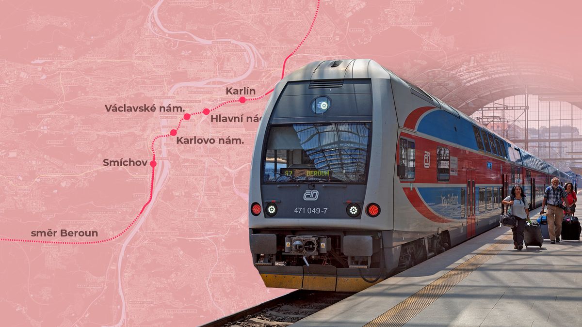 Praha stáhne železnici pod zem. Na vlak lidé nastoupí třeba i pod Václavákem